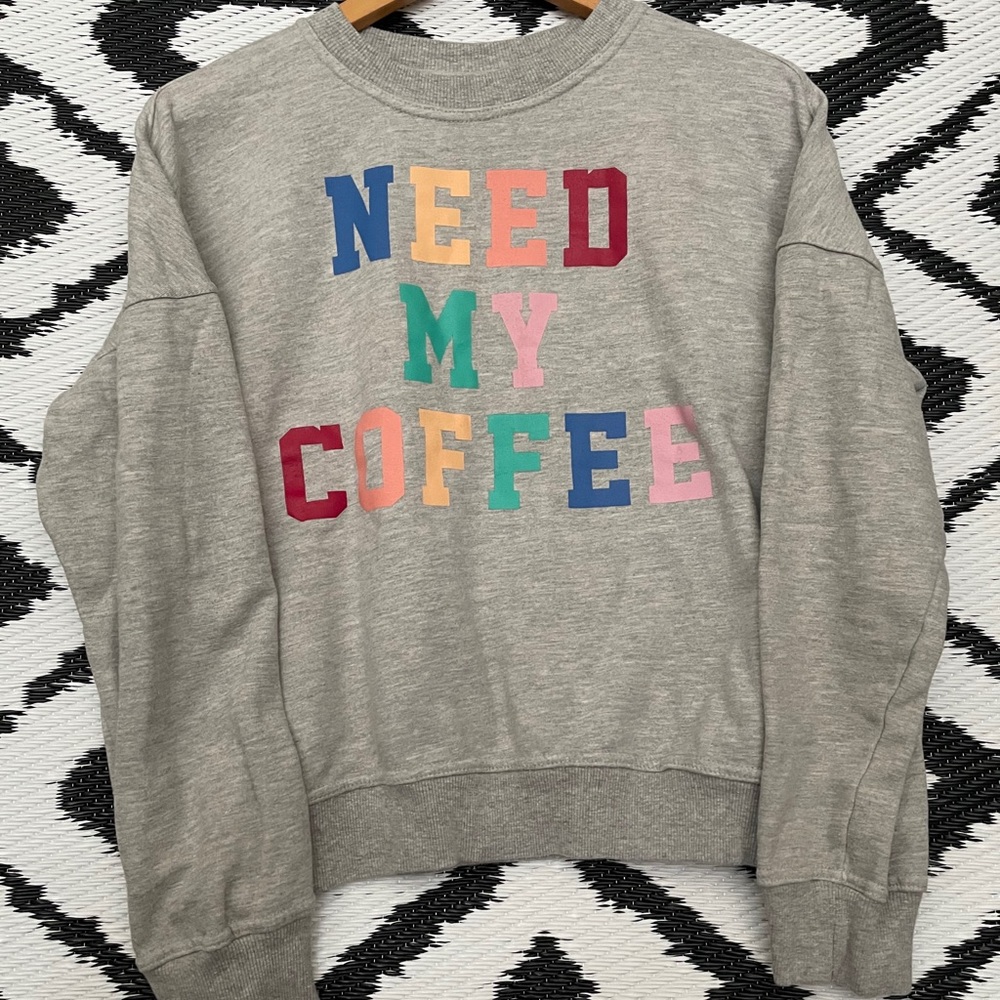 “Need My Coffee” Crewneck Sweatshirt